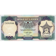 P28c Ghana - 500 Cedis Year 1993